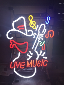 Country Live Musik Cowboy Neonreklame neon signs Leuchtreklame