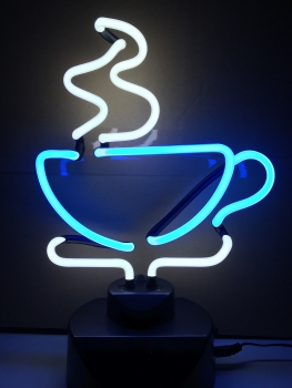 Kaffee Tasse Cafe cup Neon sign light Tables Tee Neonleuchte ret