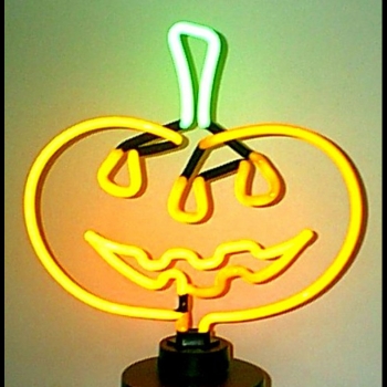 HELLOWEEN Neonleuchte Kürbis Neonreklame neon signs Pumpkin neu