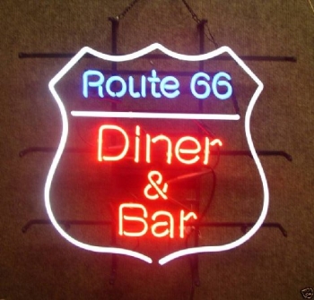 US Diner & Bar Neonreklame Neon sign Neonschild Leuchtreklame ne