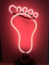 Fuß Neonleuchte neon sign Kosmetik Massage Foot Neonwerbung
