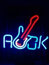 Rockguitar Rock Gitarre Neonleuchte neon sign Rockgitarre Neonsc
