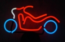 Motorrad Motorbike Neonleuchte Neonreklame neon sign Schild