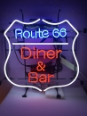 US Diner & Bar Neonreklame Neon sign Neonschild Leuchtreklame ne