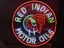 OIL red Indian Neonschild neon signs Garage Werkstatt  Neonrekla